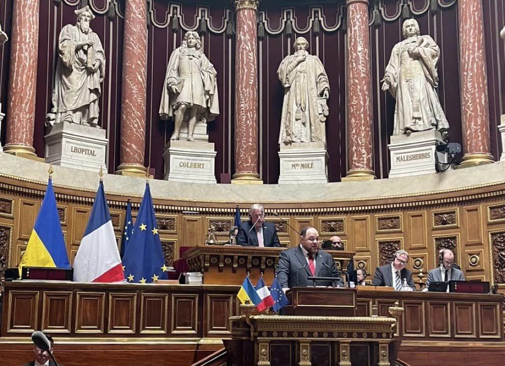 Accueil de Rusian Stefanchuk, Président du Parlement Ukrainien