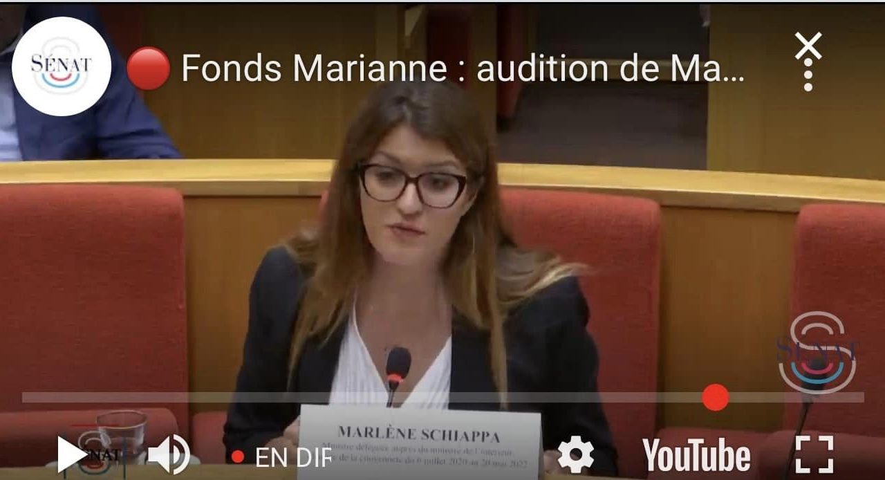 Commission d’enquête du Sénat sur le fonds Marianne : Audition de Marlène Schiappa