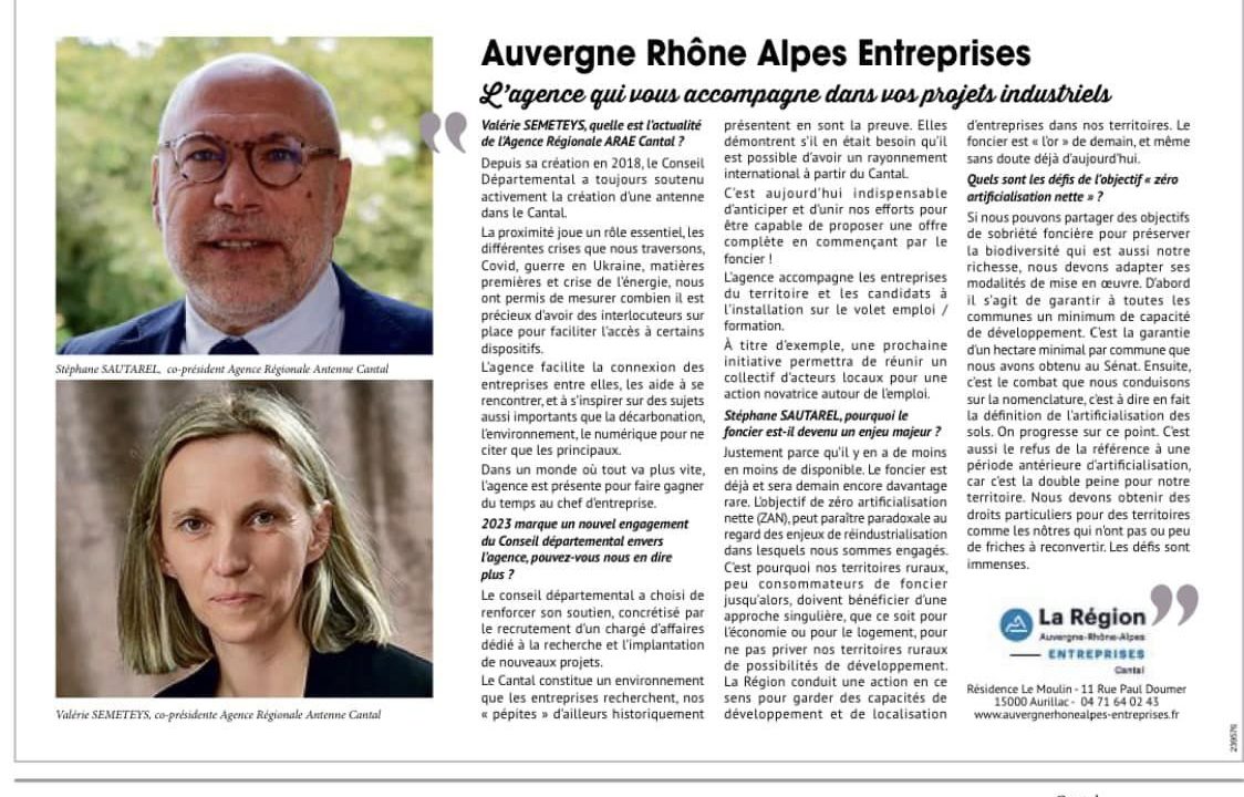 Développement économique : Préparation des Trophées des entreprises cantaliennes et Rencontre avec l’Interconsulaire