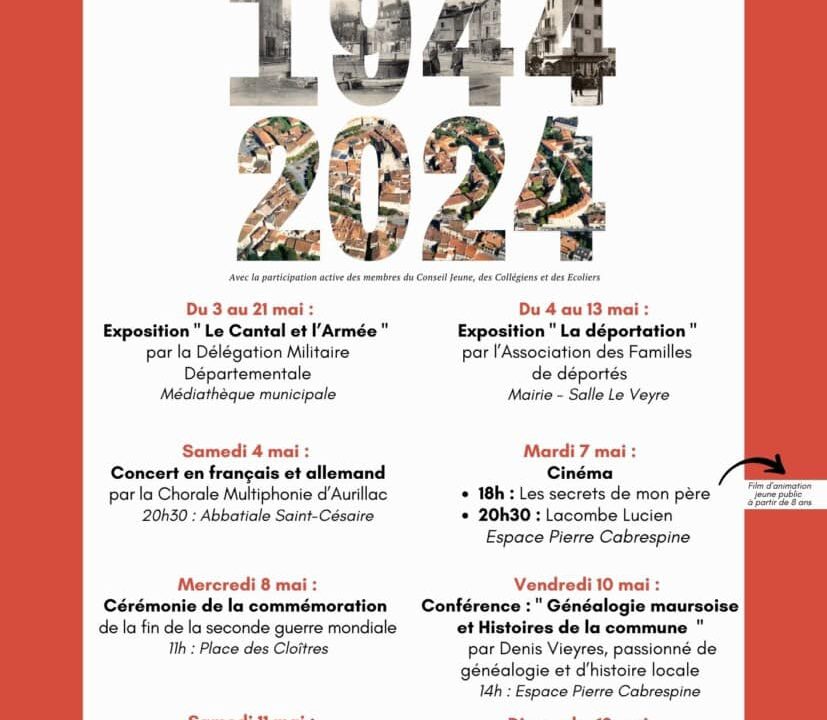 Cérémonie commémorative du 80ème anniversaire de la rafle de Maurs