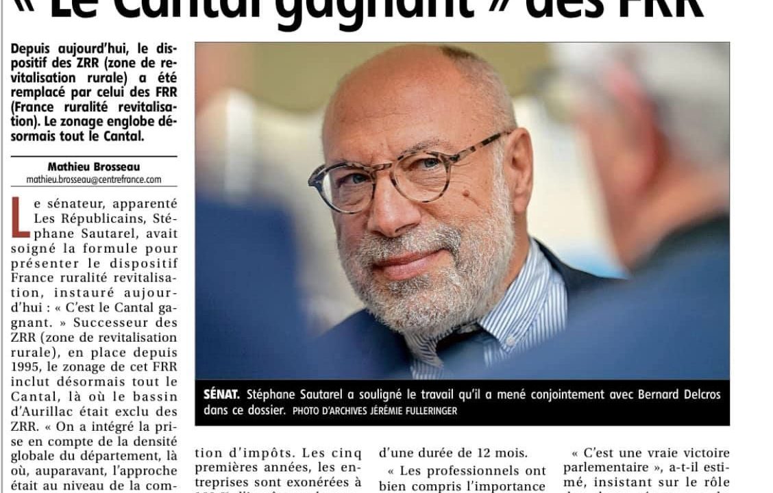 FRR : le Cantal gagnant !