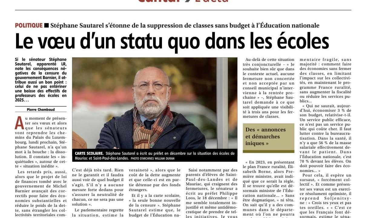 Revue de presse : voeux et point presse semestriel dans la presse locale