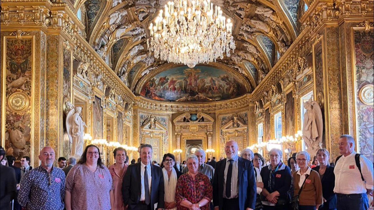 Accueil au Sénat des élus du conseil municipal de Mauriac