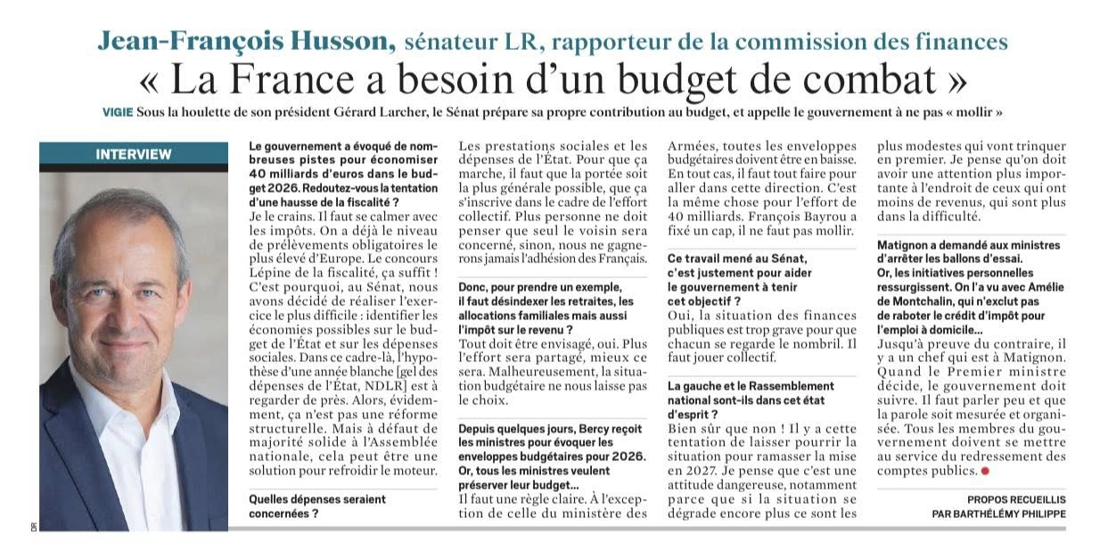 Préparation du budget 2026 : l’équation impossible et pourtant nécessaire