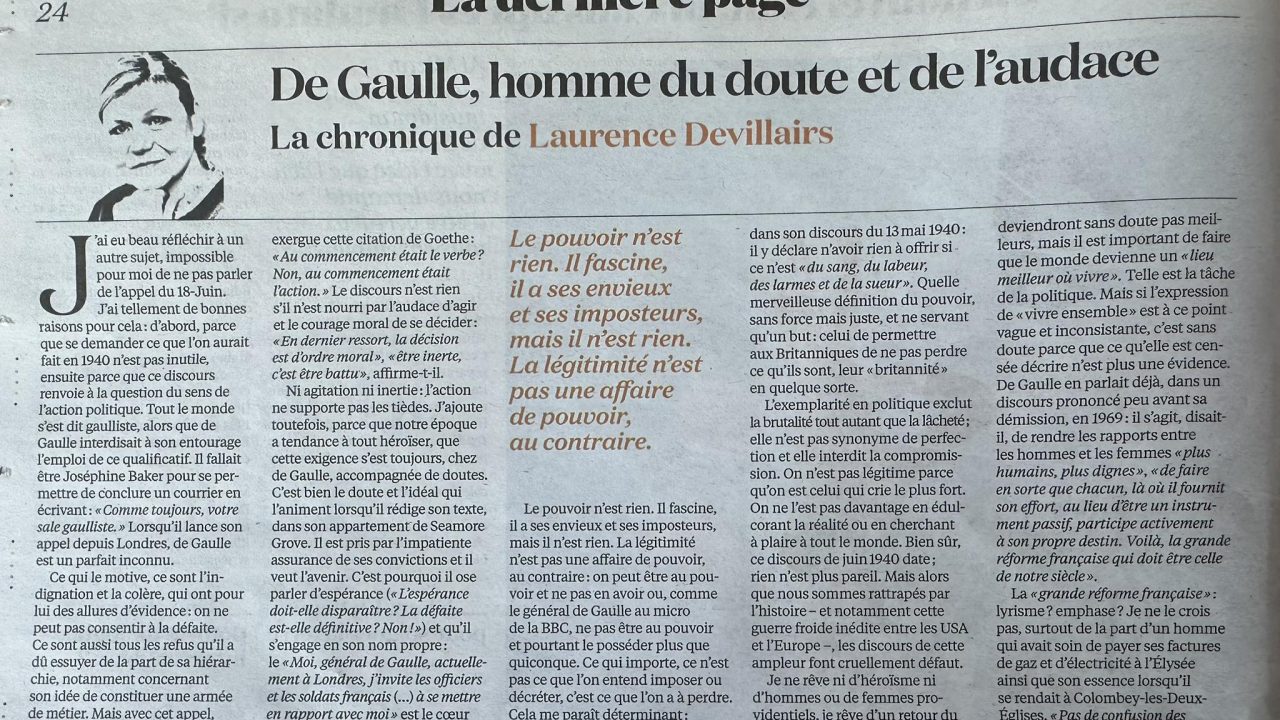 L’actualité de l’appel du 18 juin