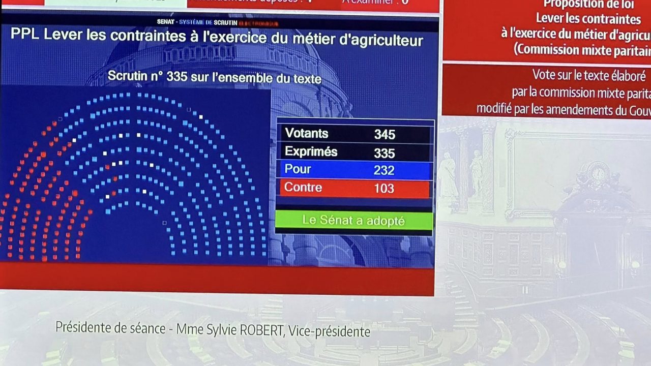 PPL visant à lever les contraintes à l’exercice du métier d’agriculteur