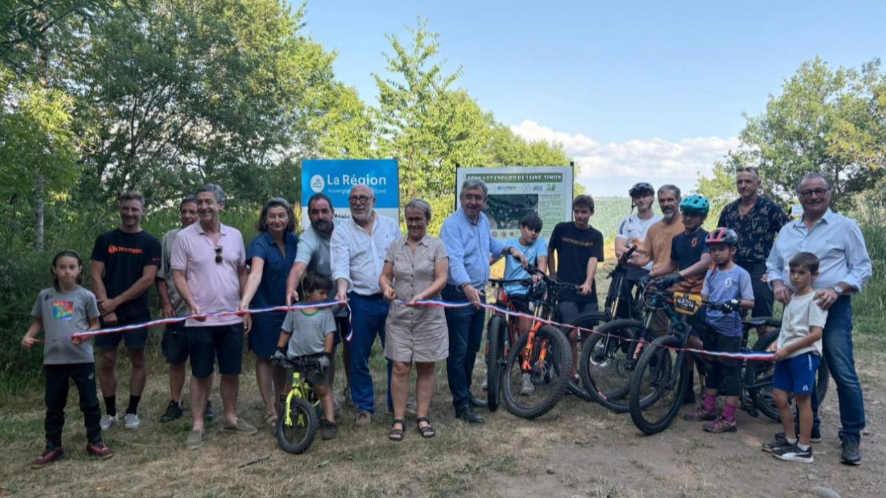 Saint-Simon : inauguration de la zone VTT enduro d’Aigueparses