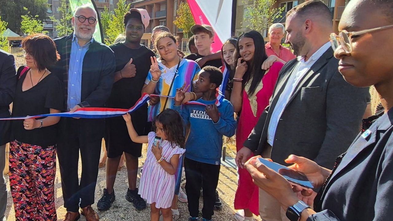 Inauguration de la plantation et de l’aménagement de la forêt urbaine au cœur de la Résidence de la Montade à Aurillac