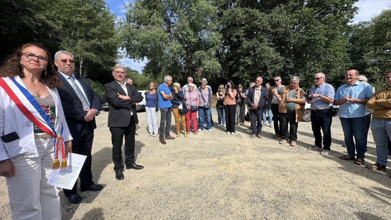 Inauguration des aménagements du sentier du Tour du Lac de Saint-Etienne-Cantalès à Lacapelle-Viescamp