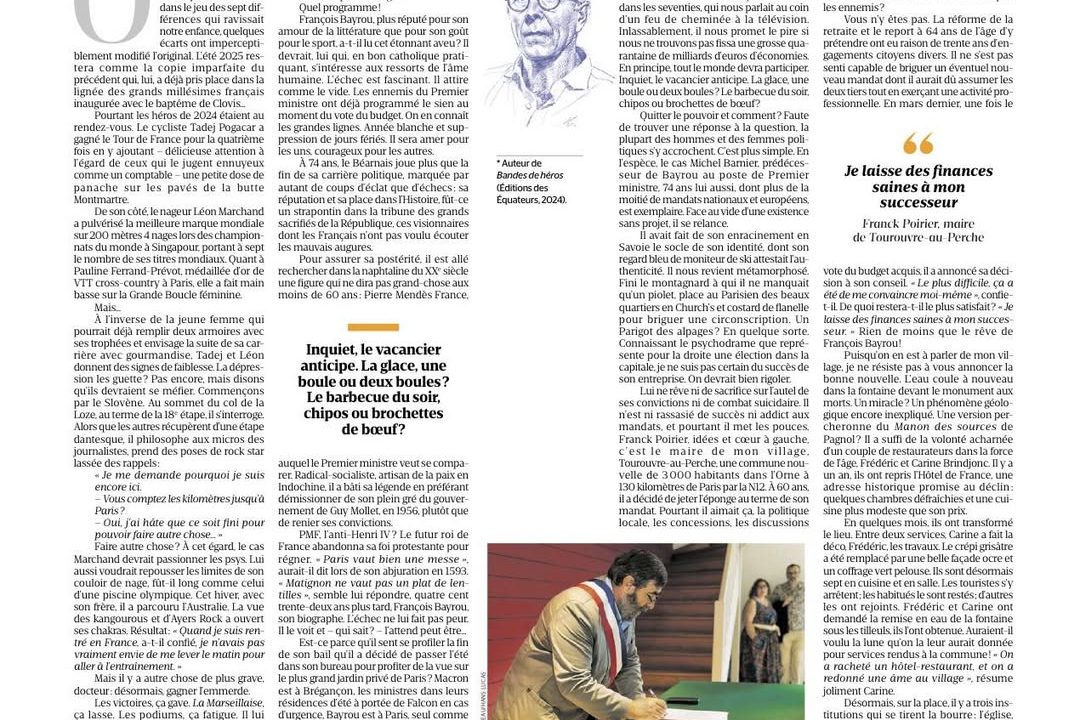 Un été français : partage de la chronique publiée dans « La Tribune Dimanche »