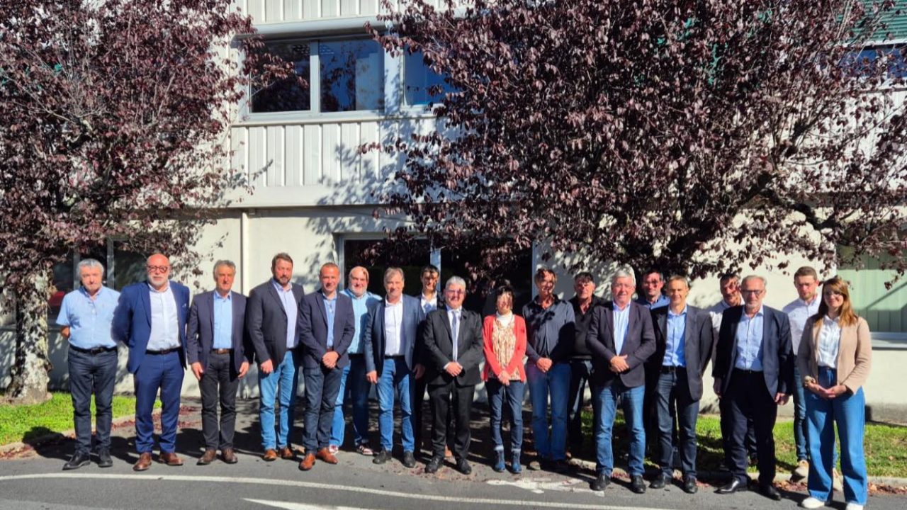 Temps de partage et d’échanges avec les coopératives laitières du Cantal….