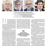 Crise agricole : partage de la tribune de 4 anciens ministres de l’agriculture....