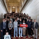 Accueil de 4 classes de 3ème du collège Blaise Pascal à Saint-Flour, ce 24 février 2026 qui marque ...