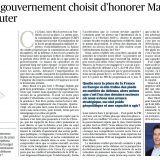 Hasard du calendrier, demain mardi 23 juin, Marc BLOCH entrera au Panthéon et la commission mixte pa...