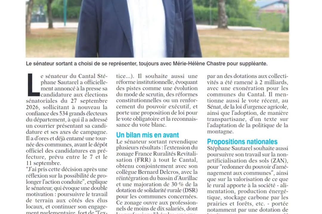 Avec vous, pour le Cantal !…
