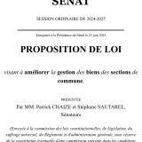 Ma PPL sur les biens de section enfin à l’ordre du jour du Sénat !...